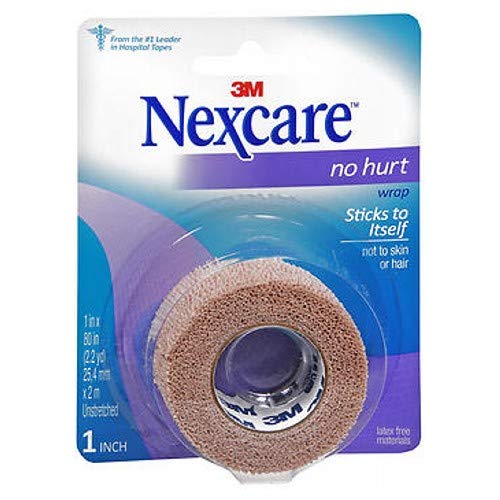 Nexcare first aid no hurt tape, latex free, 1"X5 YD