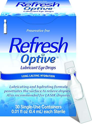 Refresh Optive Sensitive Preservative Free Lubricant Eye Drops, Single Use - 30 ea