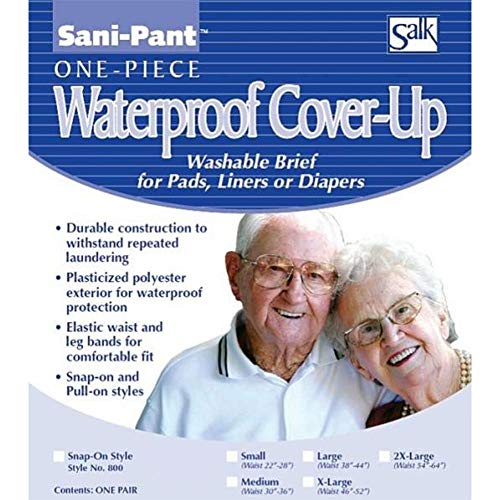 Sani-Pant Re-Usable Brief Snap-On, Extra Large Size, Waist Size : 46 Inches - 52 Inches - 1 ea