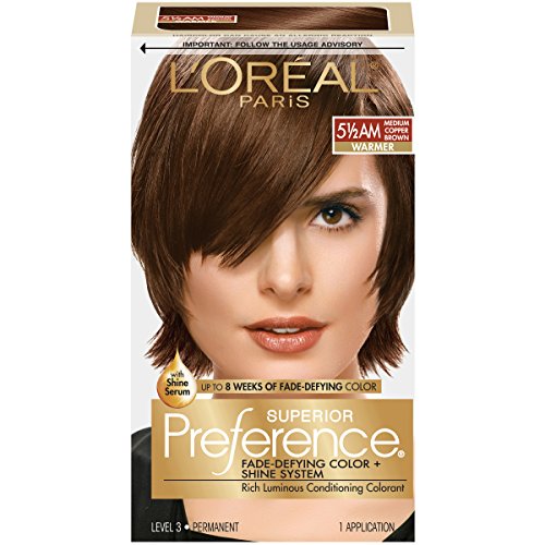 LOreal Superior Preference Hair Color, 5.5 AM Amber Copper Brown - 1 ea.