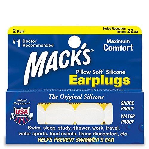Macks pillow soft silicone ear plugs - 2 pair