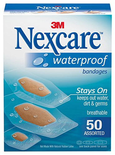 Nexcare Waterproof Clear Bandage Assorted Sizes - 50 ea