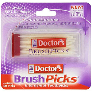 Doctors Brushpicks interdental toothpicks - 60 ea