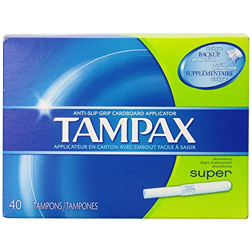 Tampax Tampons with Flushable Applicator, Super Absorbancy - 40 each.
