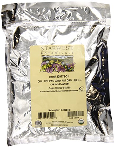 Starwest Botanicals - Bulk Chili Pepper Powder Dark Roast Organic - 1 lb.