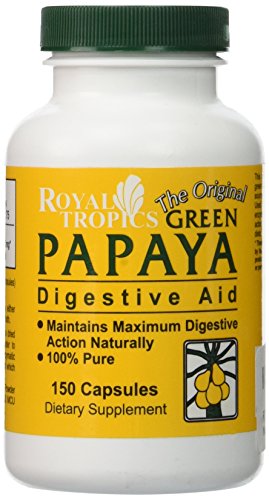 Royal Tropics - The Original Green Papaya Digestive Aid - 150 Capsule.