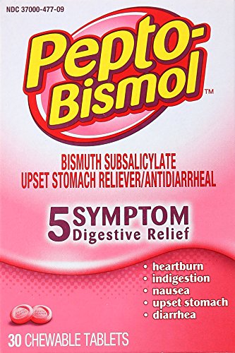 Pepto-Bismol Tablets Relieves Heartburn - 30 ea