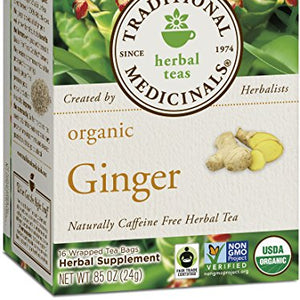 Traditional Medicinals - Organic Ginger Tea - 16 Tea Bags