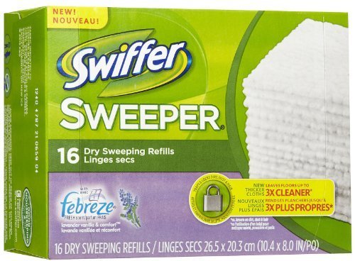 Swiffer Sweeper Dry Disposable Sweeping Cloths, Lavender and Vanilla Scent - 16 Ea