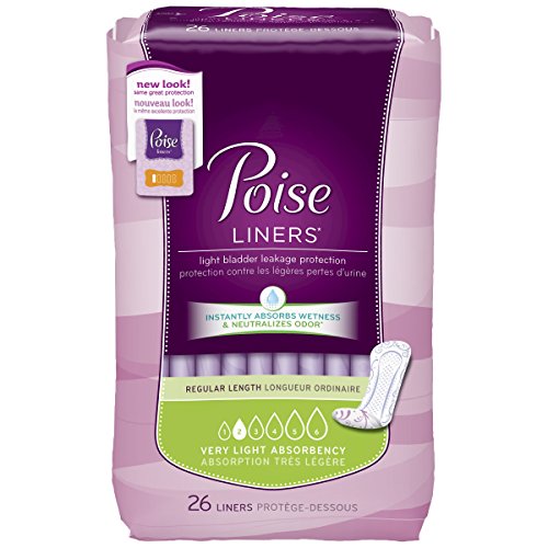 Kimberly Clark Poise Pantiliners, #19305 - 26 / Bag, 8 Bags / Case
