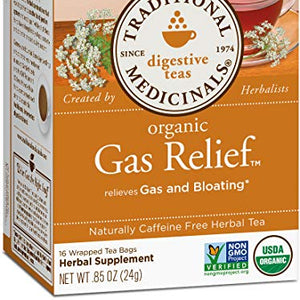 Traditional Medicinals - Organic Gas Relief Tea - 16 Tea Bags