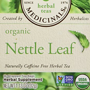 Traditional Medicinals - Organic Nettle Leaf Caffeine Free Herbal Tea - 16 Tea Bags