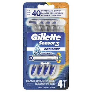 Gillette Sensor 3 Smooth Shave Disposable Razor - 4 ea
