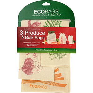 ECOBAGS Market Collection Set of 3 Produce and Bulk Bags - 10 ea, 3 pack
