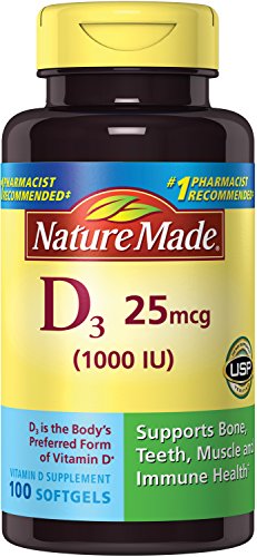 Nature Made Vitamin D3 1000 IU, Liquid Softgels - 100 ea