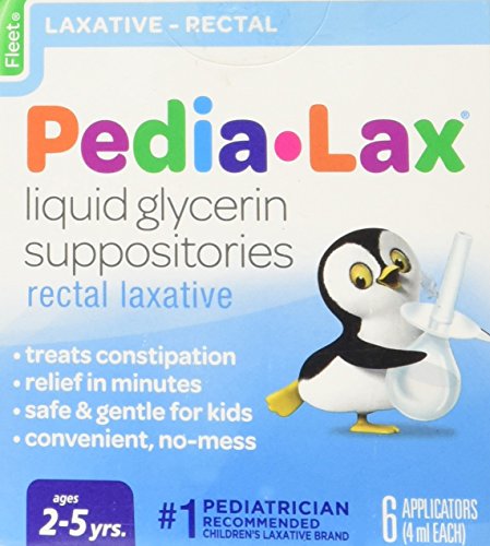 Fleet Pedia-lax Liquid Glycerin Suppositories For Ages 2 -5 years - 6 ea