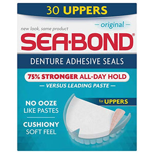 Sea-Bond upper denture adhesive wafers, original - 30 ea