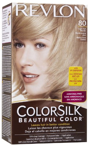 Revlon Colorsilk Beautiful Color, Light Ash Blonde 80 - 1 ea.