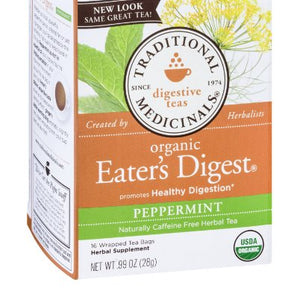 Traditional Medicinals - Eater's Digest Tea Peppermint - 16 Tea Bags