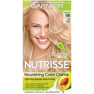 Garnier Nutrisse Permanent Haircolor, Extra-Light Natural Blonde 100 - 1 ea