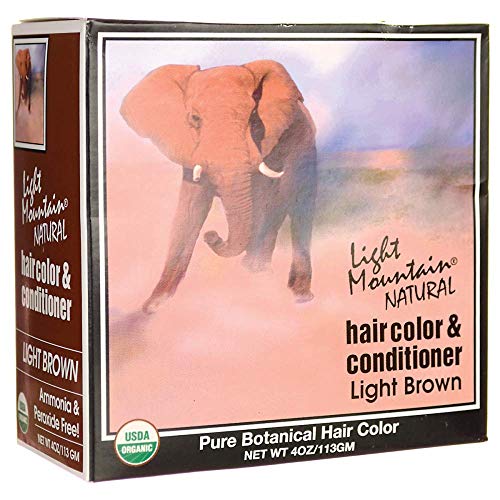 Light Mountain Natural - Hair Color & Conditioner Kit Light Brown - 4 oz.