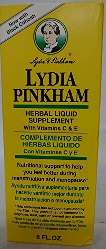 Lydia Pinkham Liquid To Feel Better During Menstruation and Menopause - 224 ml.