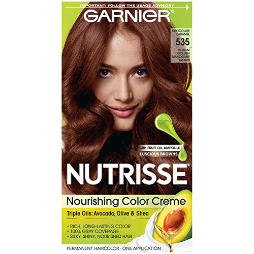 Garnier Nutrisse Permanent Creme Haircolor #535 Dark Mahogany Brown - 1 ea