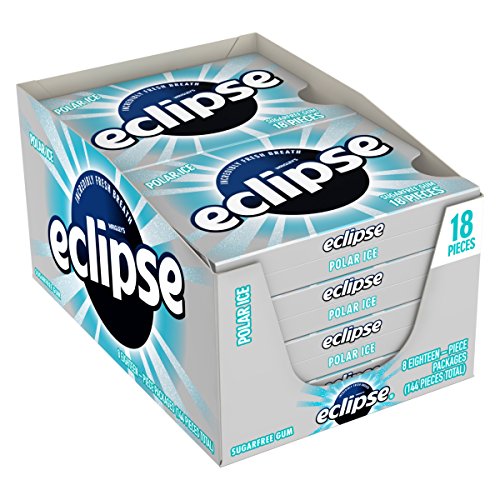 Wrigleys Eclipse sugar free gum, Polar Ice 18 ea - 8 pack