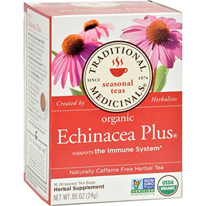 Traditional Medicinals - Organic Echinacea Plus Tea - 16 Tea Bags