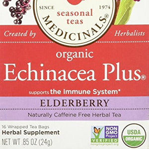 Traditional Medicinals - Organic Echinacea Plus Elderberry - 16 Tea Bags