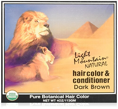 Light Mountain Natural - Hair Color & Conditioner Kit Dark Brown - 4 oz.