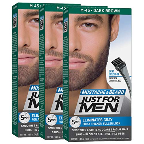 Just For Men Color Gel Mustache & Beard, Dark Brown M-45 - 1 ea.