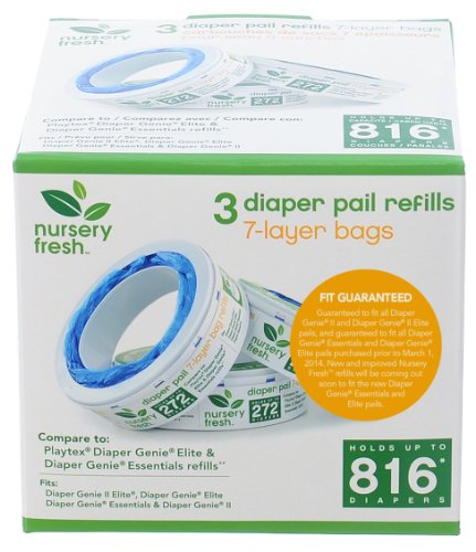 Munchkin Nursery Fresh Diaper Genie Pail Refill - 3 Pack