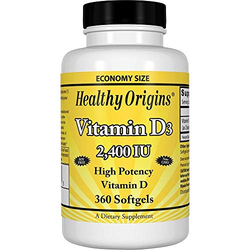 Healthy Origins - Vitamin D3 2400 IU - 360 Softgels