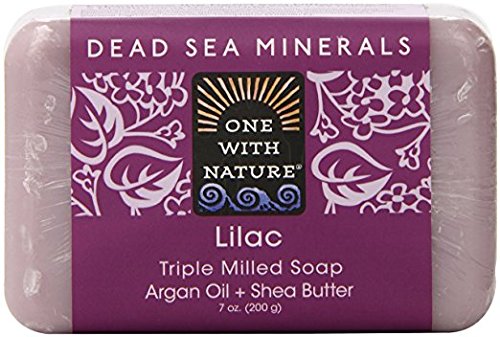 One With Nature - Dead Sea Minerals Triple Milled Bar Soap Lilac - 7 oz.