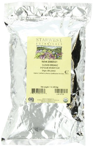 Starwest Botanicals - Bulk Cloves Whole Organic - 1 lb.
