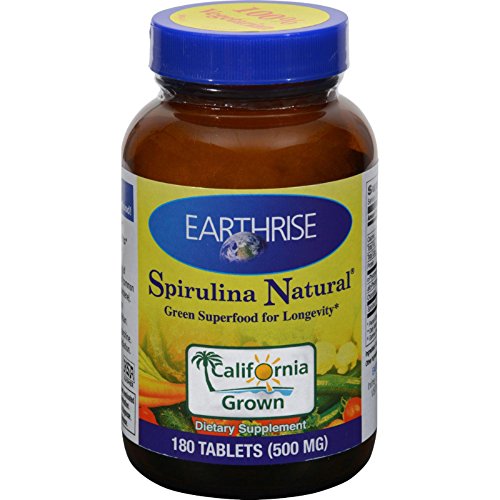 Earthrise, Spirulina Natural, 500 mg - 180 Tablets