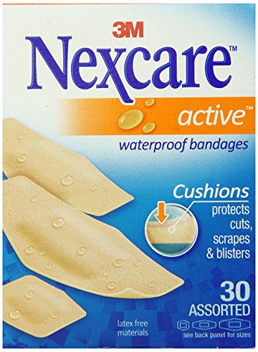 Nexcare Active Extra Cushion Bandages, Assorted - 30ct