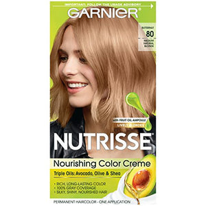 Garnier Nutrisse Permanent Creme Haircolor #80 Medium Natural Blonde - 1 ea