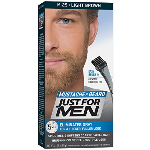 Just For Men Color Gel Mustache & Beard, Light Brown M-25 - 1 ea.