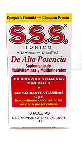 SSS Tonic High Potency Vitamin Tablets - 40 ea