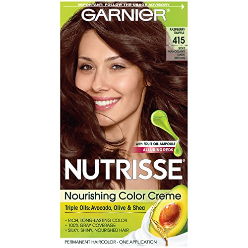 Garnier Nutrisse Fruit Oil Concentrate, Soft Mahogany Dark Brown, #415 - 1 ea