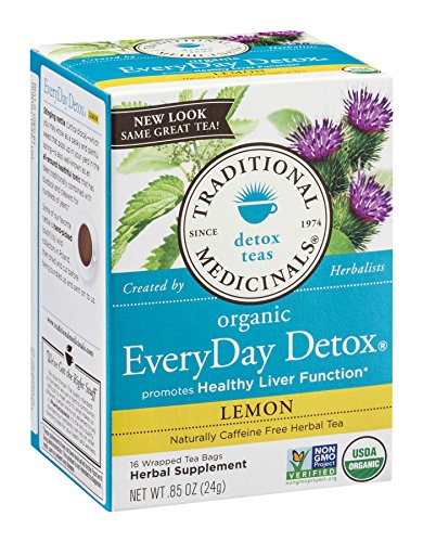 Traditional Medicinals - Lemon EveryDay Detox Tea - 16 Tea Bags