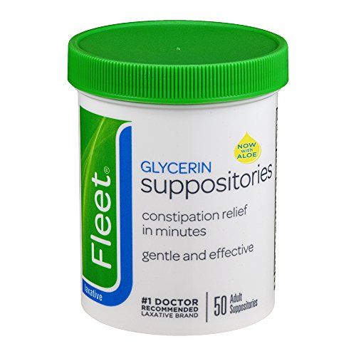 Fleet Glycerin Suppositories Adult Laxative Jar - 50 ea