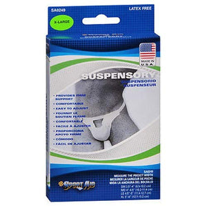 Sportaid Suspensory with Elastic Waist Band, Fits 5 Inches - 6 Inches, Xtra Large - 1 ea