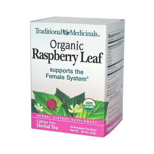 Traditional Medicinals - Organic Raspberry Leaf Tea - 16 Tea Bags