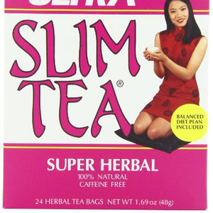 Hobe Labs - Ultra Slim Tea 100% Natural Caffeine Free Super Herbal - 24 Tea Bags.