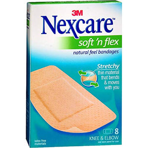 Nexcare 3M Comfort Strip Ultra Fabric Bandages for Knee and Elbow - 8 ea