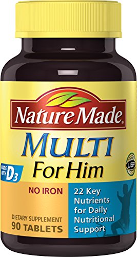 Nature Made Multi for Him Multivitamin and Multimineral Tablets - 90 ea