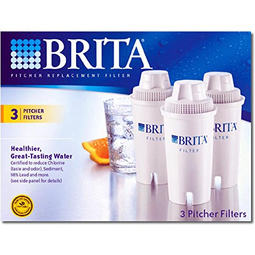 Water filter Refills - Brita pitcher replacement filter for great tasting water - 3 ea.